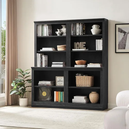 Miniatura 5 de JAHRSTIM Halston - Estantería de almacenamiento profundo de 5 niveles de altura, estantería abierta ajustable, organizador de armario