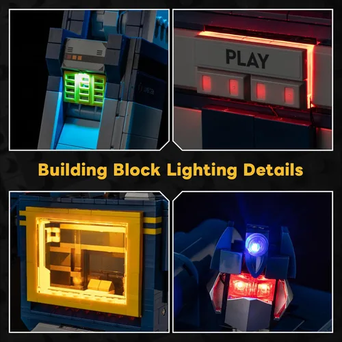Miniatura 4 de Kyglaring Kit de luces compatible con Lego 10358 (sin luz de modelo), accesorios de iluminación LED de control remoto compatibles