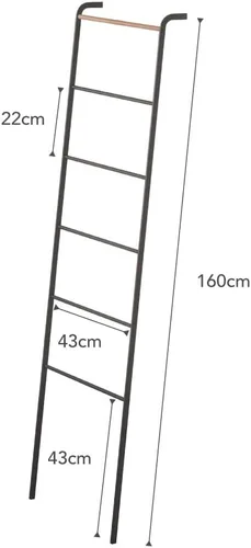 Miniatura 7 de Toallero YAMAZAKI Home con forma de escalera, color blanco Negro