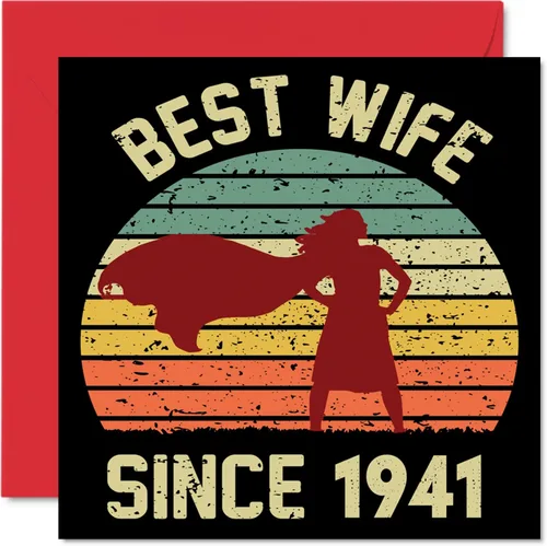 Miniatura 63 de Tarjeta de 71 aniversario para esposa de parte del esposo – La mejor esposa desde 1954 – Regalos con texto en inglés "I Love You", tarjetas