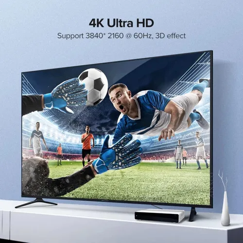 Miniatura 2 de CY Cable 4K 360 grados hacia abajo opuesto en forma de U en ángulo trasero Micro HDMI 1.4 macho a HDMI hembra adaptador de extensión convertidor