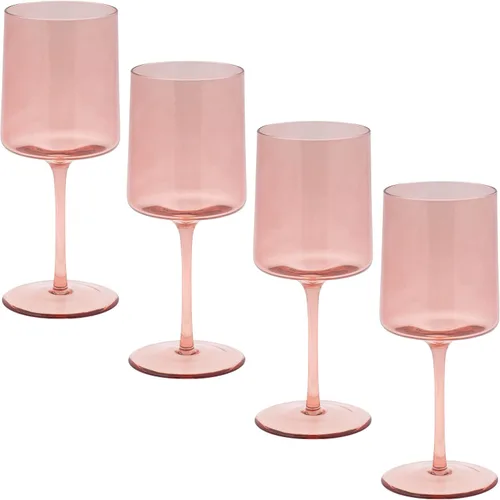 Miniatura 7 de Karma Juego de cuatro copas de vino de mediados de siglo ámbar