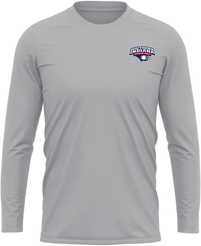 Miniatura 186 de Camisa deportiva de manga larga oficial de la NCAA Collegiate para hombre, con logotipo en el pecho izquierdo, colección Athletic Heather