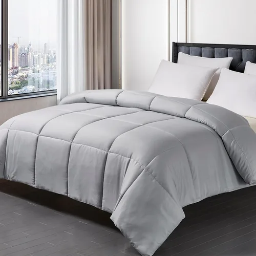 Miniatura 16 de Blue Ridge Home Fashions - Edredón sintético de microfibra para todas las estaciones, relleno de poliéster hipoalergénico, Algodón, Negro, King