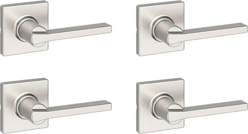 Miniatura 51 de Kwikset Casey Manija de Puerta Simulada, Palanca de Un Solo Lado para Closets, Puertas Dobles Francesas y Despensa, Palanca Interior Reversible