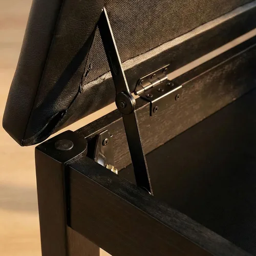 Miniatura 9 de Roland PB1 - Banco de piano con compartimento de almacenamiento, paquete negro con pedal de sostenimiento