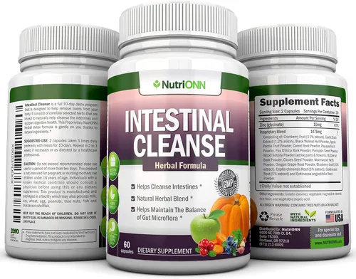 Miniatura 6 de Limpieza intestinal - Fórmula de desintoxicación de hierbas totalmente naturales - Programa completo de desintoxicación de 10 días - Ajenjo