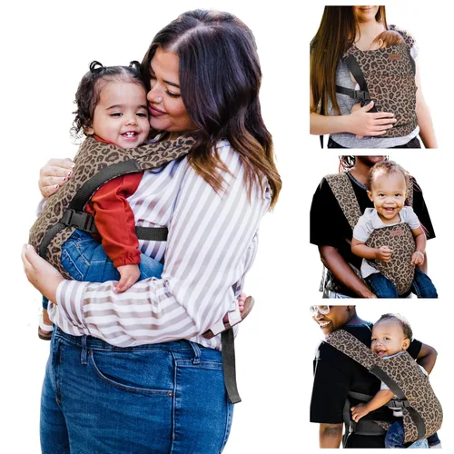 Miniatura 9 de JJ Cole Agility Flex Cargador de bebé elástico – Portabebés de recién nacido a niño pequeño – Talla única para la mayoría de los padres – Mujeres