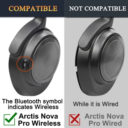 Miniatura 3 de SOULWIT Almohadillas refrescantes para Arctis Nova Pro Wireless (no compatible con auriculares Nova Pro Wired) y Arctis Nova Elite, almohadillas