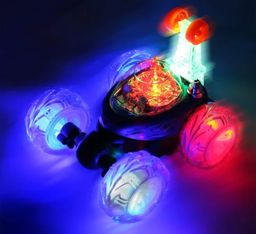 Miniatura 3 de Coche acrobático multifunción recargable Invincible Tornado Twister de Haktoys HAK101, con luces LED y música