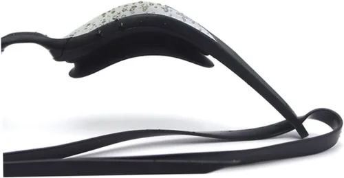 Miniatura 8 de VALICLUD Gafas de natación profesionales, marco negro con revestimiento de espejo plateado, gafas de natación impermeables antivaho para adultos
