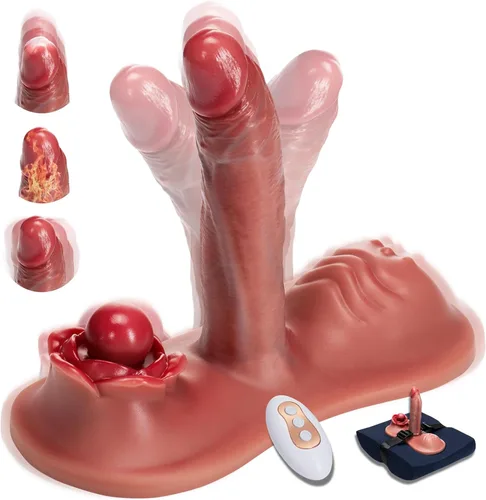 Consoladro para penetración con vibrador - Juguetes sexuales para mujer con control remoto, con 7 modos de penetración y 10 modos de vibración -