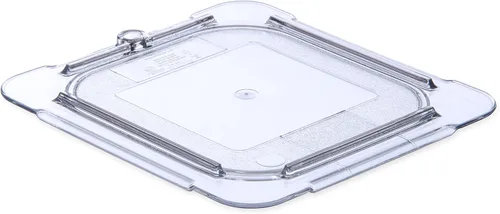 Carlisle FoodService Products Storplus - Tapa plana universal para bandeja de alimentos de tamaño 1/6 para catering, bufés y restaurantes,