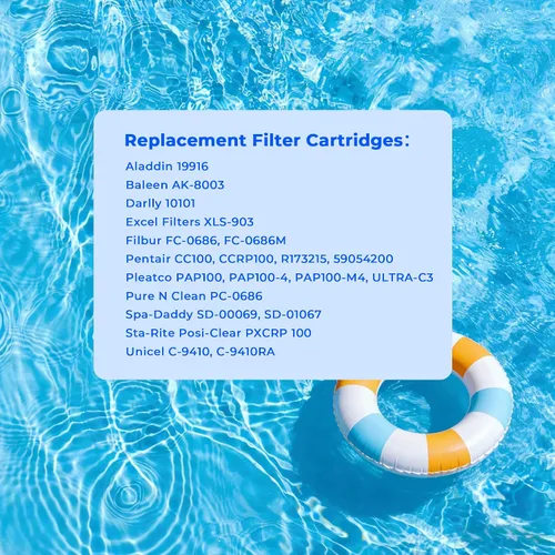 Miniatura 7 de Cartucho de filtro de piscina CCRP100, compatible con Pentair Clean & Clear 100, 160316, EC-160316, Pentair Clean and Clear RP 100, 160354