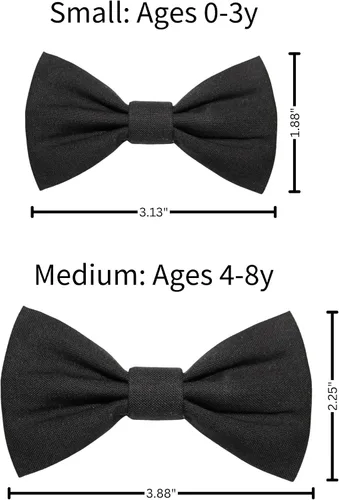 Miniatura 22 de Handmade Pre-Tied Clip on Bow Tie for Baby to Young Boy