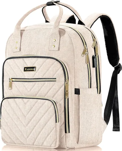 Mochila para mujer, mochila para laptop de 15.6 pulgadas, mochila universitaria acolchada, lindas mochilas de trabajo, resistente al agua, color