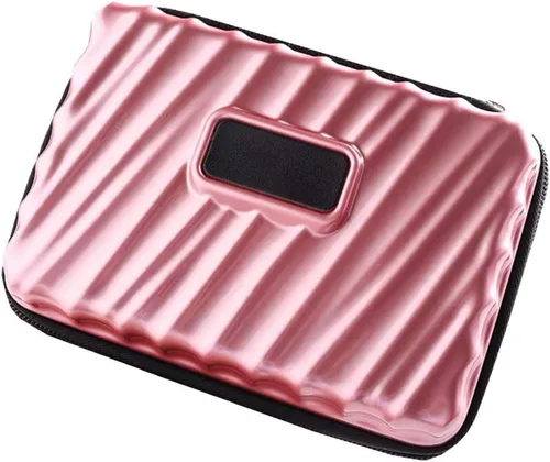 Miniatura 7 de Neceser de maquillaje con cremallera rígida y duradero, resistente a los golpes, para mujer, estuche Cosmático, impermeable, almacenamiento al aire
