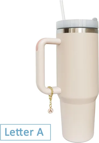Miniatura 4 de Accesorios de dije de letra para vaso Stanley, 2 unidades, identificación con inicial de nombre, personalizable, para vaso Stanley