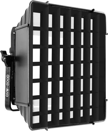 Miniatura 6 de GVM RGB 850D Difusor plegable con rejilla colmena para serie LED de luz de video, adecuado para iluminación de estudio, fotografía de retrato