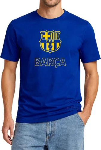 Miniatura 18 de Icon Sports Officially Licensed FC Barcelona Cotton T-Shirt - Unisex Adult azul