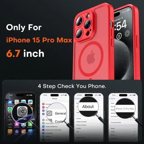Miniatura 604 de TOCOL Funda para iPhone 11, compatible con Magsafe, protección completa de cámara, imanes integrados, protección contra caídas, funda translúcida
