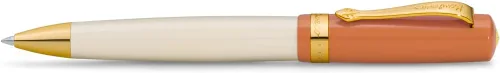 Miniatura 21 de Kaweco STUDENT 20's Jazz Bolígrafo I Business Bolígrafo de acrílico de alta calidad en marrón y crema I Elegante bolígrafo con caja de regalo