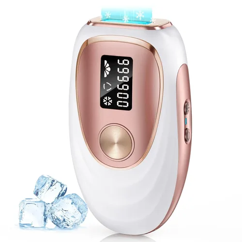 Miniatura 10 de Dispositivo de depilación láser IPL para mujeres y hombres, contacto de enfriamiento de hielo a 45 °F para resultados indoloros y duraderos