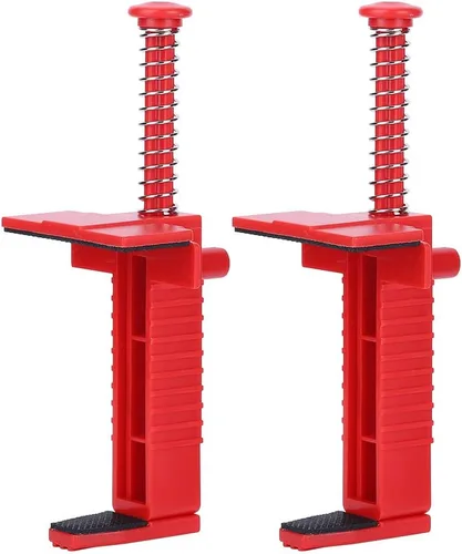 AYNEFY Líneas de albañilería, 2 piezas de revestimiento de ladrillo para cajón de alambre de colocación de ladrillos colgante, herramienta de Rojo