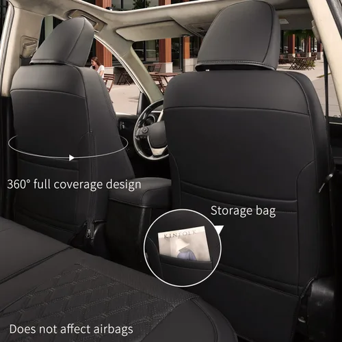 Miniatura 4 de GIANT PANDA Fundas de asiento para Rav4 con ajuste personalizado para Toyota RAV4 2019 2020 2021 2022 2023 2024 Adventure, TRD-Off Road, accesorios