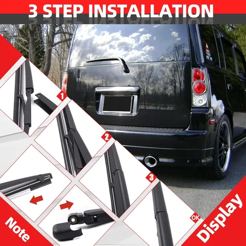 Miniatura 5 de Reemplazo para SCION XB 2004-2006, juego de brazo trasero y escobilla para parabrisas trasero - OTUAYAUTO estilo OEM de fábrica Brazo y cuchilla