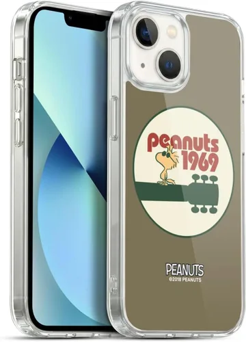 Miniatura 160 de Head Case Designs Funda de gel Woodstock 50th con licencia oficial de Peanuts Snoopy Guitar 1969 [protección de grado militar] compatible con Apple