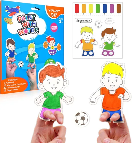 Miniatura 24 de YPLUS Libros de pintura con agua para niños pequeños, juguetes de arte y manualidades de pintura de acuarela, regalo para niños de 1 a 3, 2 a 4, 4 a