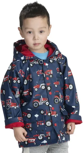 Miniatura 2 de Hatley Chubasquero con estampado pequeño para niño, Gris