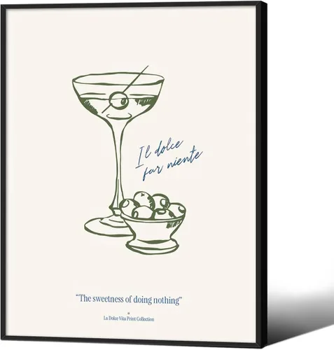 Miniatura 14 de Pósteres vintage de Martini rosa a la moda, cócteles, bebidas alcohólicas, impresiones artísticas de pared para el hogar, apartamento, cocina, bar