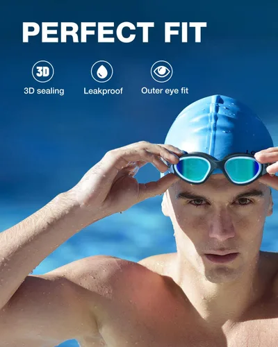 Miniatura 3 de ZIONOR G1 - Gafas de natación polarizadas unisex para mujeres adultas, antiniebla, 100% anti UV, gafas de buceo A8