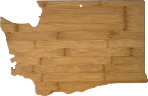 Miniatura 14 de Tabla para cortar y servir modelo Alabama de Totally Bamboo, de bambú 100%, para cocina y entretenimiento, Alabama, Marrón
