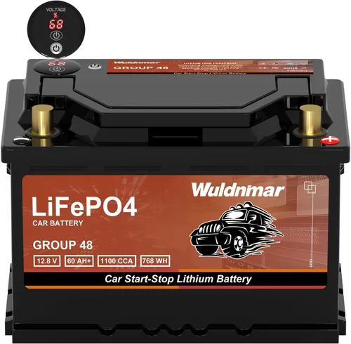 Miniatura 8 de Batería de arranque y parada de coche de litio G27 12V 80AH de alto rendimiento con 1300CCA y 60 meses de garantía