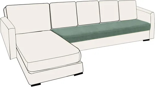 Miniatura 110 de UNBBRRL Fundas de cojín de asiento para sofá, elásticas, funda de cojín individual para sofá, fundas de cojín para sofá, fundas de héroe protegen