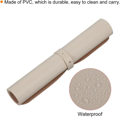 Miniatura 4 de PATIKIL Protector de alfombrilla de escritorio de 31 x 16 pulgadas, antideslizante, impermeable, alfombrilla de mouse para oficina y hogar