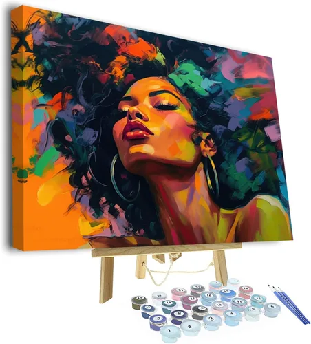 Miniatura 8 de TUMOVO Pintura por números para adultos, principiantes, pintura de cruz de Jesús por números, kits sobre lienzo acrílico cristiano pintura a mano