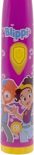 Miniatura 5 de Brush Buddies Blippi Cepillo de dientes eléctrico para niños, cepillo de dientes sónico alimentado por batería, cerdas suaves, cepillo de dientes