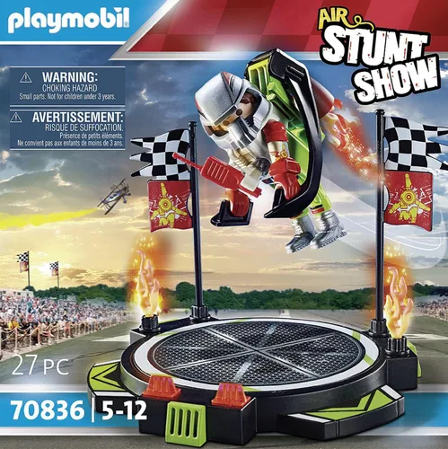 Miniatura 3 de Playmobil Stuntman del espectáculo de acrobacias aéreo con Jetpack
