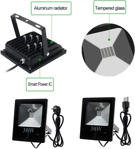 Miniatura 7 de Luz de inundación UV, luz negra LED UV XUNATA con sensor de movimiento, CA 85-265V de alta potencia 10W luz negra impermeable para suministros