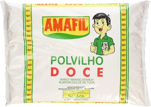 Miniatura 2 de Amafil Polvilho Doce Almidón de Mandioca Dulce 2.2 lbs Paquete de 2