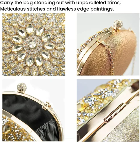 Miniatura 2 de Ofuleo Women's Handbag Evening Bag Clutch Purse for Wedding Party Prom Weekend Cocktail Homecoming GIfts for Women