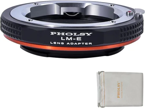 Miniatura 8 de PHOLSY Adaptador de Lente de Enfoque Manual Compatible con Lentes Canon EOS EF a Cámara de Montura E Compatible con Sony a1 a9ii a7S iii/ii, a7R