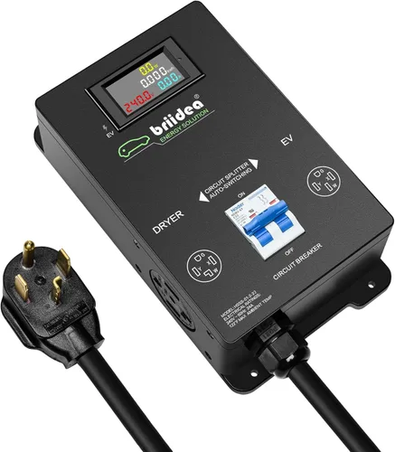 Miniatura 9 de Briidea Interruptor de alimentación automático para secadora y EV, carga rápida tu EV, NEMA 10-30