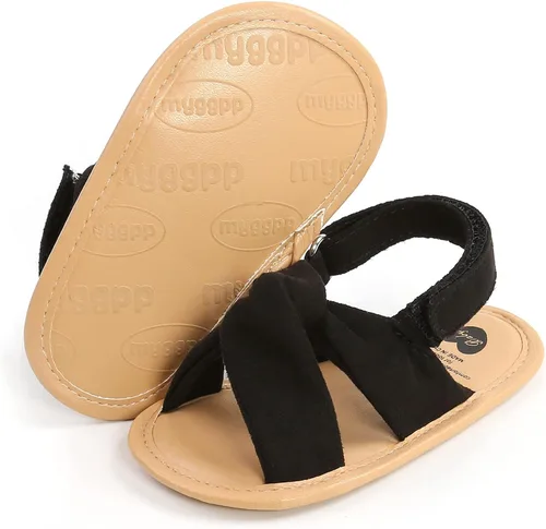 Miniatura 77 de Sandalias de verano para bebés, niñas y niños, unisex, antideslizantes, suela suave, transpirable, para primeros pasos, zapatos de playa al aire