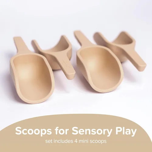 Miniatura 2 de Inspire My Play - 4 mini cucharas de silicona - Perfecto para bandeja de juego sensorial - Accesorios para contenedores sensoriales - Suministros