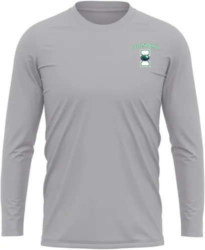 Miniatura 147 de Camisa deportiva de manga larga oficial de la NCAA Collegiate para hombre, con logotipo en el pecho izquierdo, colección Athletic Heather